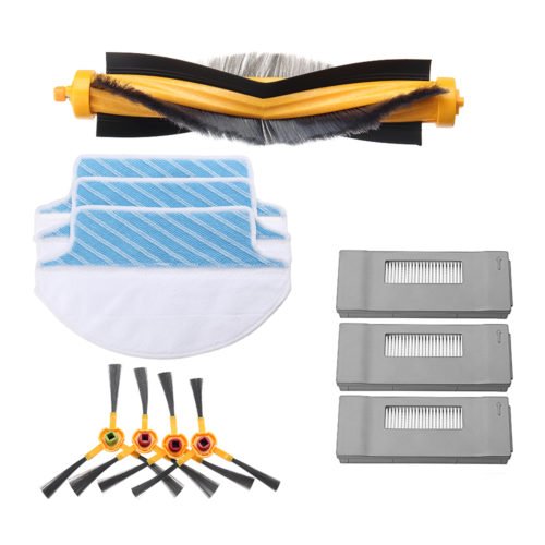 Main Brush Filters Side Brushes Mop Cloths Replacement Accessories for Ecovacs Robot Deebot 1
