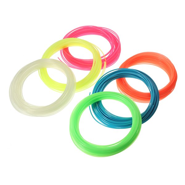 10M/Roll 1.75mm White/Green/Red/Orange/Yellow/Blue Luminous PLA Filament For 3D Printing Pen 2 10M/Roll 1.75mm White/Green/Red/Orange/Yellow/Blue Luminous PLA Filament For 3D Printing Pen - Image 2
