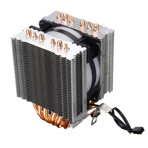 3 Pin CPU Cooler Cooling Fan Heatsink for Intel 775/1150/1151/1155/1156/1366 and AMD All Platforms 5 Colors Lighting 5