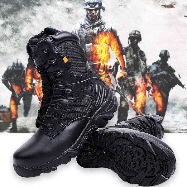 Army Men Commando Combat Desert Outdoor Hiking Boots Landing Tactical Military Shoes 2