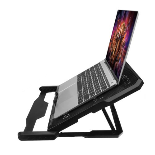 Adjustable Laptop Cooling Pad USB Cooler 6 Cooling Fans With Stand For 12-15.6 inch Laptop Use 11