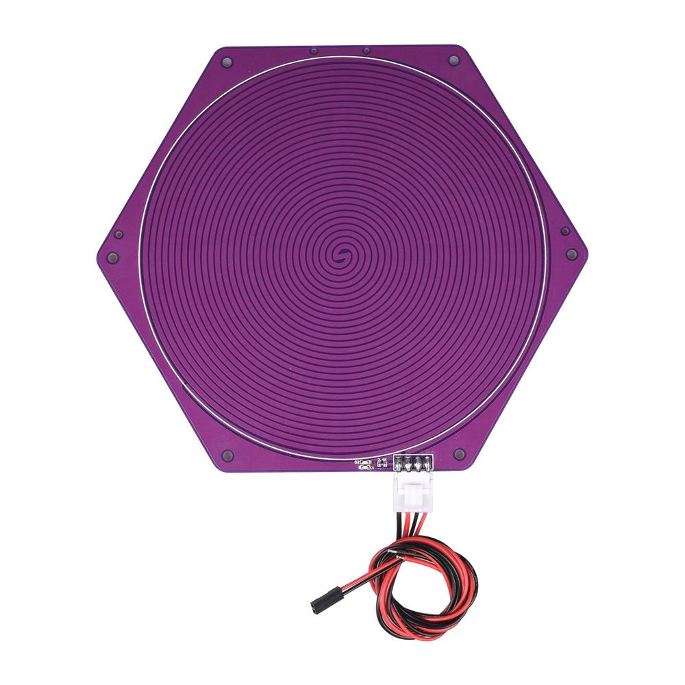 12V 120w 170mm Diameter Purple Hexagon Round Kossel Delta Heated Bed for 3D Printer 2