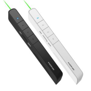 KNORVAY N75C Remote Control PPT Laser Page Pen Green Light Presentation Presenter Pen 2.4 GHz