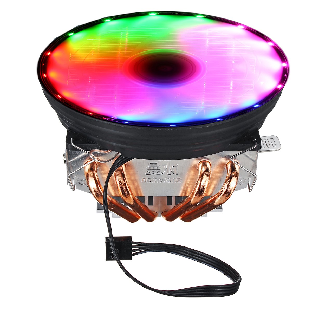 DC 12V 4Pin Colorful Backlight 120mm CPU Cooling Fan PC Heatsink for Intel/AMD For PC Computer Case 2