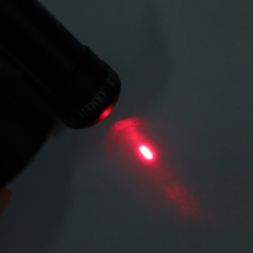Red Laser Dot Sight Scope 20mm Picatinny Rail with 25mm Flashlight Ring Mount Clamp Holder 11