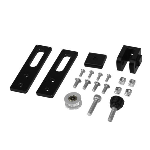 TWO TREES® Black / Silver 2020 X-axis Synchronous Belt Tensioner Aluminum Profile Kit For 3D Printer Parts 2