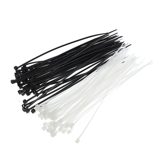 50pcs White Black 3x150mm Cable Ties Model Manufacturing Tools 11