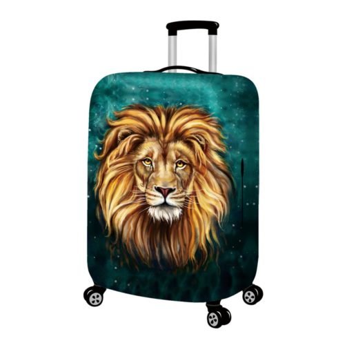 18-32inch Polyester Luggage Bag Cover Lion Travel Elastic Suitcase Cover Dust Proof Protective 2