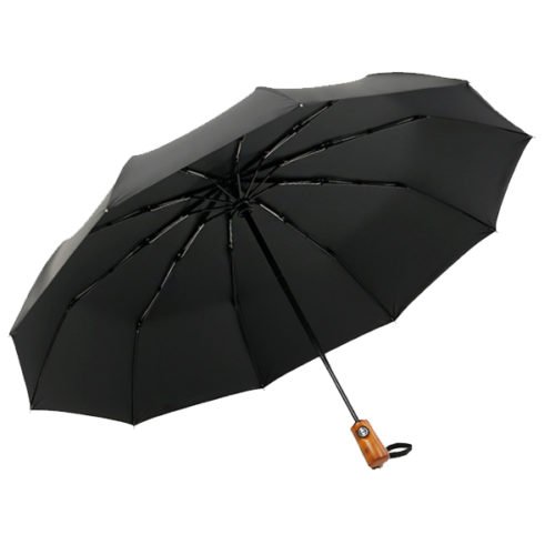 Xmund XD-HK5 2-3 People Wood Handle Automatic Folding Umbrella Portable Waterproof Camping Sunshade 13