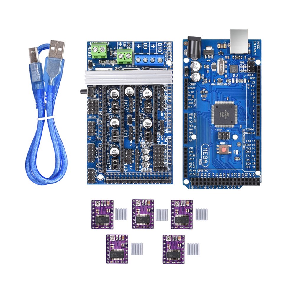 Upgrade Ramps 1.6 Base On Ramps1.5 Control Mainboard + Mega2560 R3 + 5Pcs DRV8825 Kit for Reprap 3D Printer 1 Upgrade Ramps 1.6 Base On Ramps1.5 Control Mainboard + Mega2560 R3 + 5Pcs DRV8825 Kit for Reprap 3D Printer