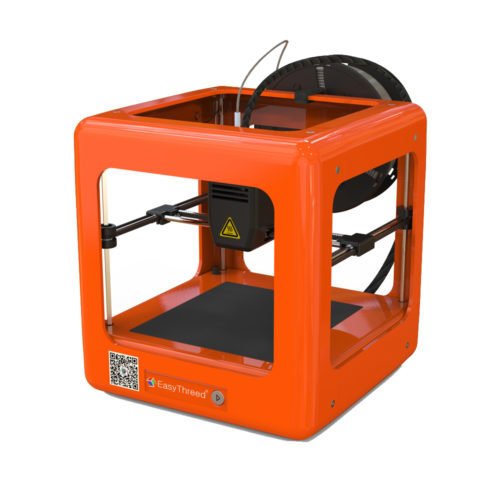 Easythreed® Orange NANO Mini Fully Assembled 3D Printer 90*110*110mm Printing Size Support One Key Printing with CE Certificate/1.75mm 0.4mm Nozzle fo 3