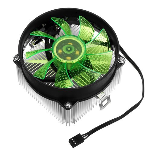 12V DC Copper Core CPU Cooler Fan Computer Cooling Fan Ultra Quiet LED CPU Fan for AMD/Intel 115X 9