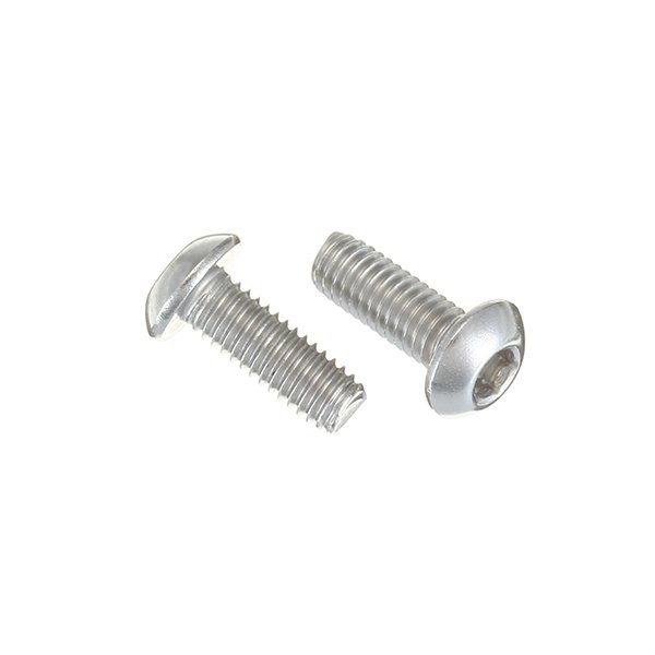 Suleve™ M3SH6 50Pcs M3 Stainless Steel Hex Socket Button Round Head Cap Screw Bolts 4-20mm Optional Length 2