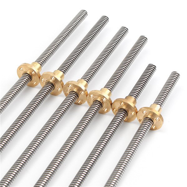 8mm T8x2 150/200/250/300/400/500mm Lead Screw with Brass Nut 4 8mm T8x2 150/200/250/300/400/500mm Lead Screw with Brass Nut - Image 4