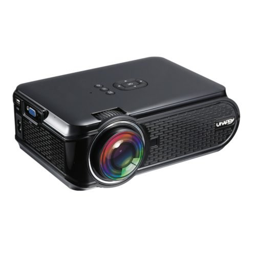UHAPPY U90 Black Android 6.0 2000 Lumens LED WiFi bluetooth 4.0 Projector 800 x 480 Support 1080p 2
