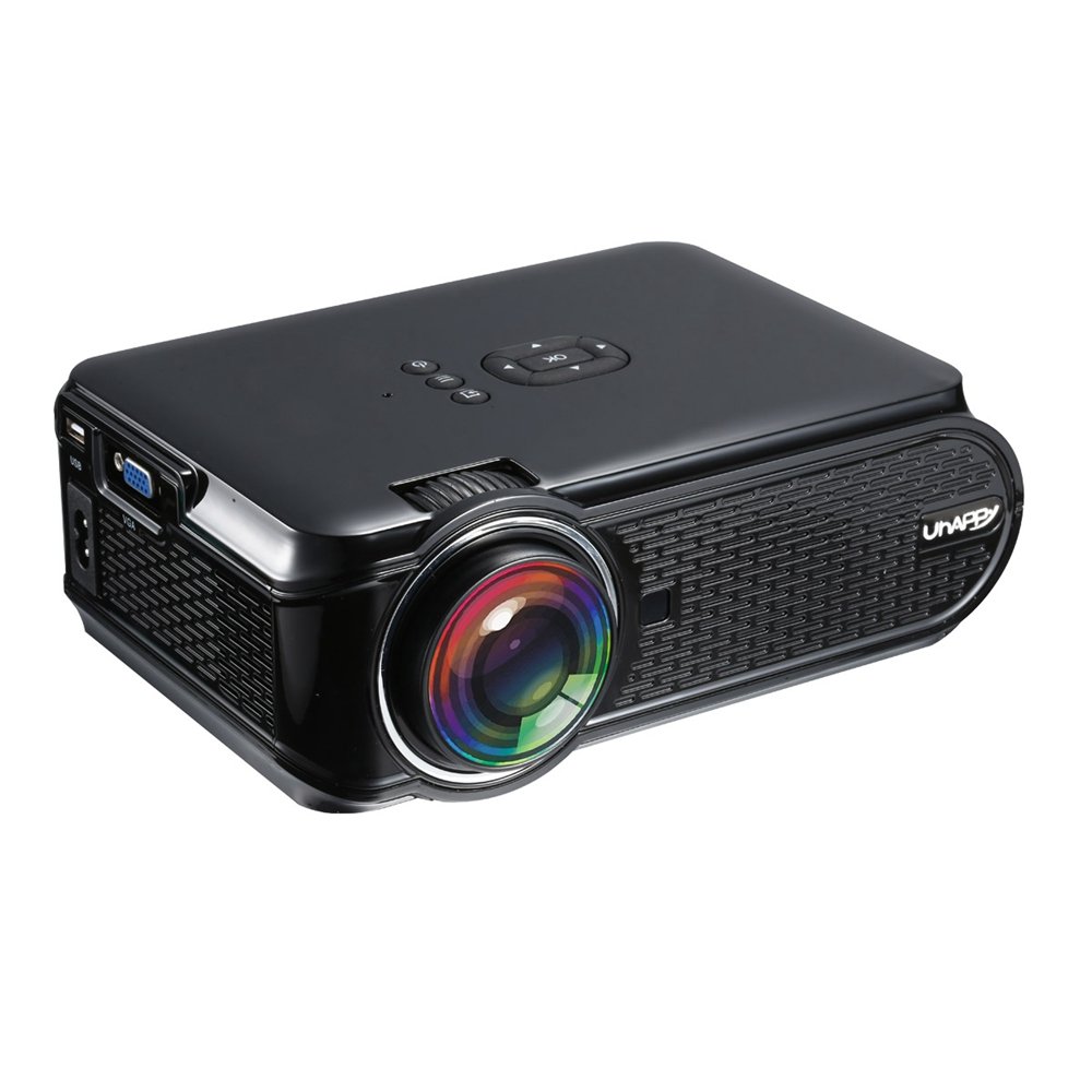 UHAPPY U90 Black Android 6.0 2000 Lumens LED WiFi bluetooth 4.0 Projector 800 x 480 Support 1080p 2 UHAPPY U90 Black Android 6.0 2000 Lumens LED WiFi bluetooth 4.0 Projector 800 x 480 Support 1080p - Image 2