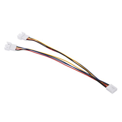20cm 4 Pin 1-to-2 Female to Male PWM CPU Cooling Fan Adapter Cable Extension Cable 6
