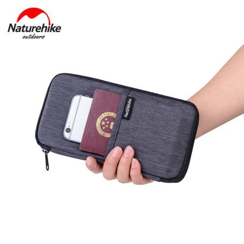 Naturehike NH17C001-B Travel Passport Card Bag Ticket Cash Wallet Pouch Holder For iphone 5