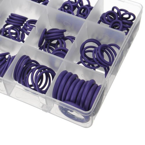 270pcs 18 Sizes Rubber Ring Hydraulic Nitrile Seals Purple Rubber O Ring Assortment Kit 5