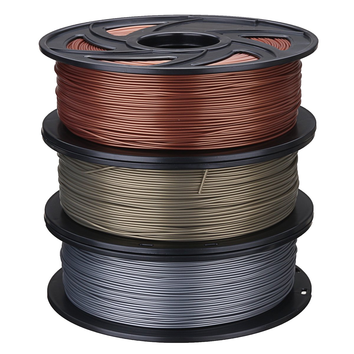Aluminum/Bronze/Copper 1.75mm 1kg PLA Filament For 3D Printer RepRap 1