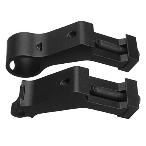 45 Degree Tactical Iron Sights Rear Front Sight Mount Set for Weaver Picatinny Rails 3