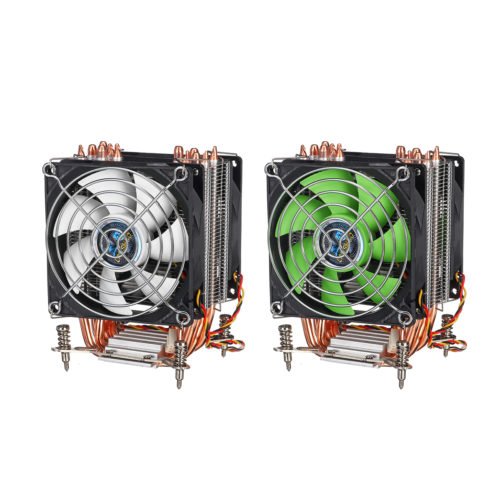 3 Pin 90cm Double Cooling Fan 6 Heat Pipes Cooler Heatsink for 115X 1366 Motherboard 1
