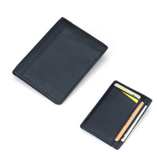 Men PU Leather Slim Thin Credit Card Holder Mini Money Wallet ID Case Wallet 3