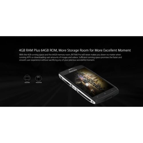 Blackview BV7000 Pro Smartphone - IP68, MT6750T Octa-core, 5.0 Inch, 4GB RAM 64GB ROM, Fingerprint - Silver 5
