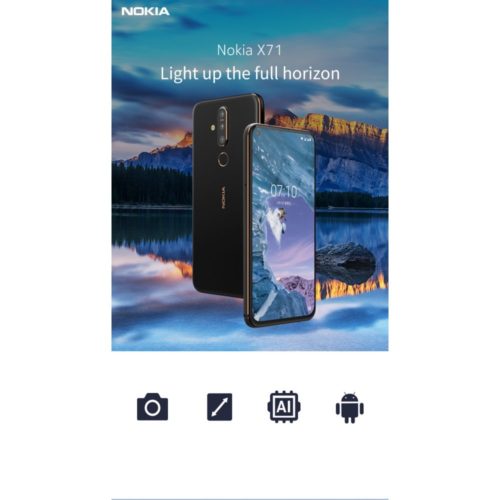 NOKIA X71 Smartphone 6.39 inches 6 GB+128 GB 3500 mAh Battery Zeiss 3 Rear Cameras Mobile Phone Chinese OTA Version 3