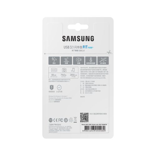 Samsung USB3.1 U Disk FIT Upgraded+ Read Speed 200MB/s High-speed Vehicle-mount Compact Mini Flash Drive 32G 6