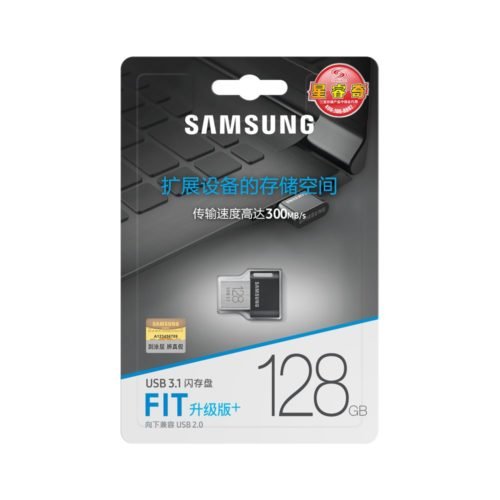 Samsung USB3.1 U Disk FIT Upgraded+ Read Speed 200MB/s High-speed Vehicle-mount Compact Mini Flash Drive 128G 5