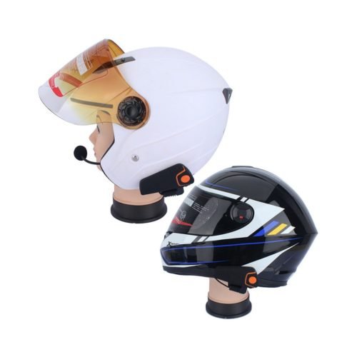 Motorcycle Headset - 1000m Range, Bluetooth, Handsfree Calls, FM Radio, GPS Connect, 450mAh Battery 5