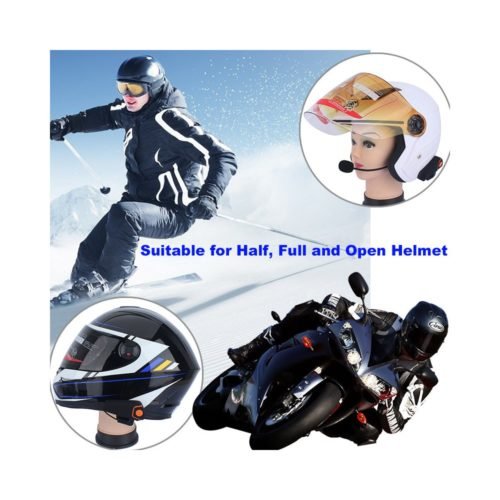 Motorcycle Headset - 1000m Range, Bluetooth, Handsfree Calls, FM Radio, GPS Connect, 450mAh Battery 8