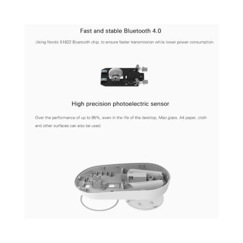 Xiaomi Mi Bluetooth Mouse - Bluetooth 4.0, 2x AAA Battery, 1200DPI, 2.4G Connectivity, Ultra-Sleek 6
