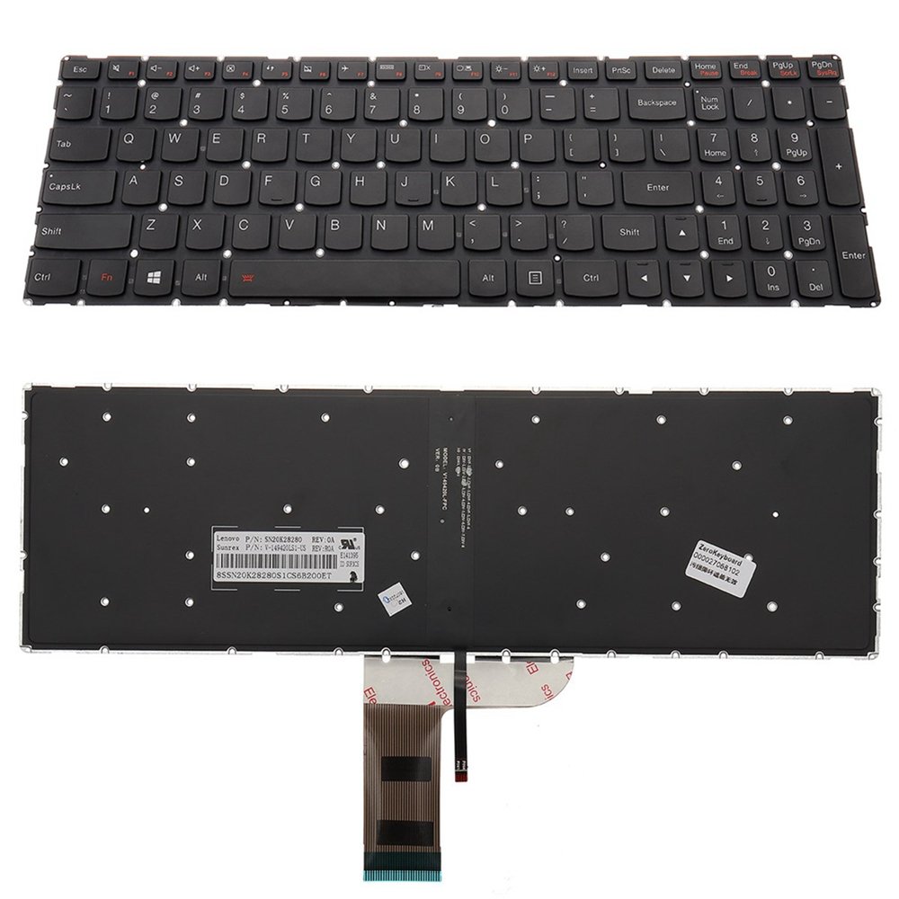 US Laptop Backlit Replace Keyboard For Lenovo Flex 3 15 / 3 1570 / 3 1580 Laptop Notebook 12 US Laptop Backlit Replace Keyboard For Lenovo Flex 3 15 / 3 1570 / 3 1580 Laptop Notebook - Image 12