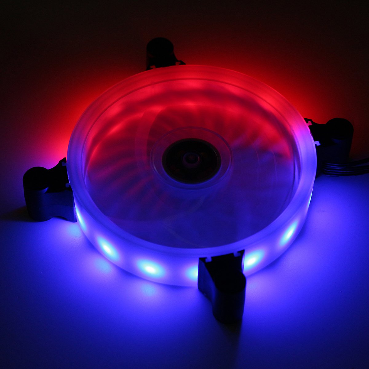 12cm 16million Color RGB LED Quiet Computer Case PC Cooling Fan +Remote Control 3 12cm 16million Color RGB LED Quiet Computer Case PC Cooling Fan +Remote Control - Image 3