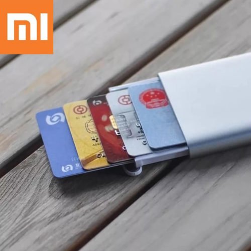 Xiaomi MIIIW Automatic Business Card Holder Slim Metal Name Card Credit Card Case Storage Box 6