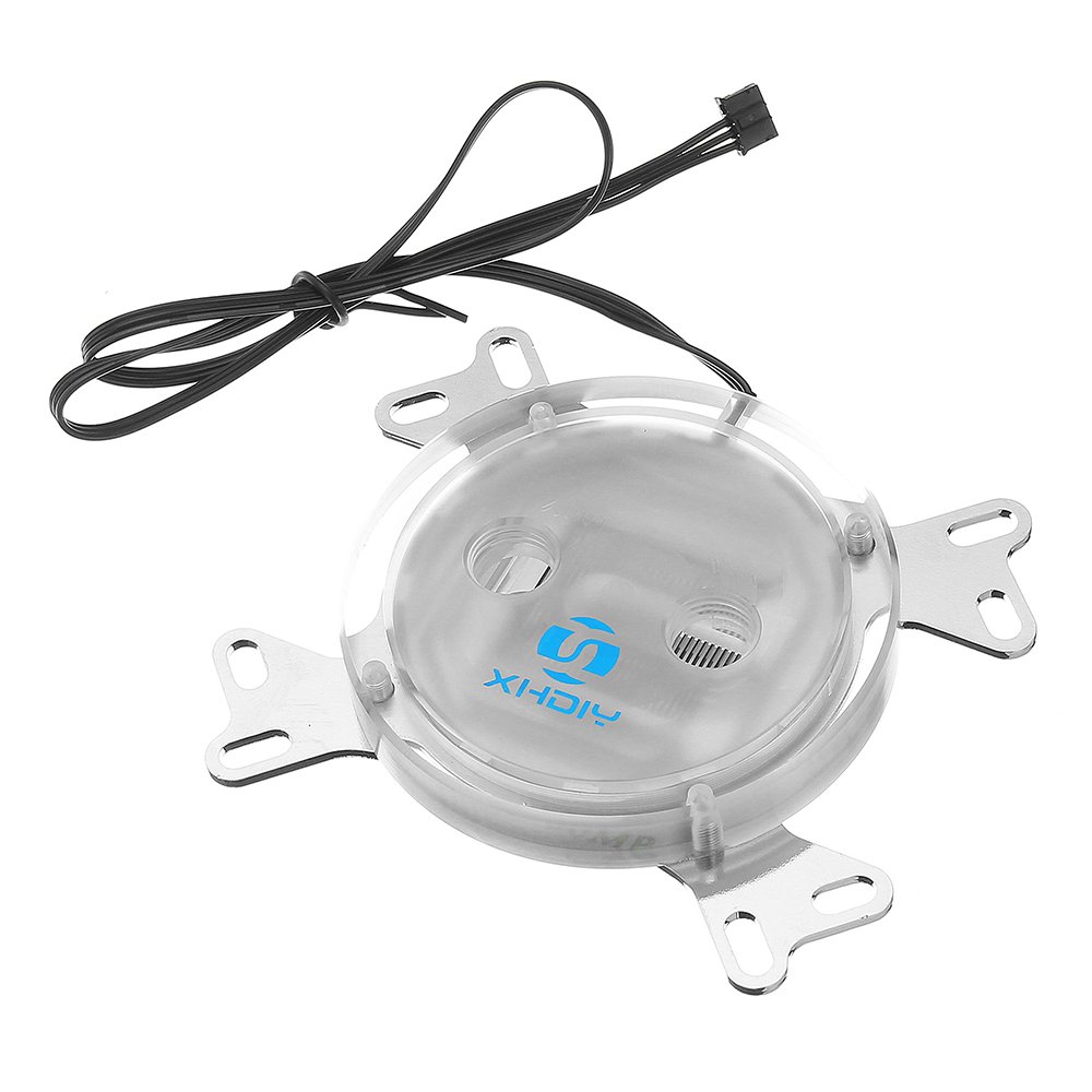 G1/4 LED Colorful Light CPU Cooler Water Cooling Water Block with Controller for Intel AM2 AM3 AM4 3 G1/4 LED Colorful Light CPU Cooler Water Cooling Water Block with Controller for Intel AM2 AM3 AM4 - Image 3