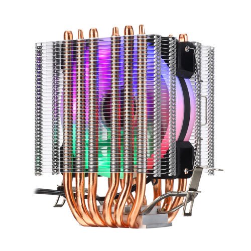 3 Pin CPU Cooler Cooling Fan Heatsink for Intel 775/1150/1151/1155/1156/1366 and AMD All Platforms 5 Colors Lighting 3
