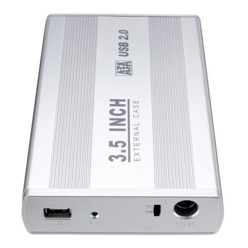 3.5inch External USB2.0 SATA Hard Disk Drive HDD Enclosure Caddy Case for PC 3