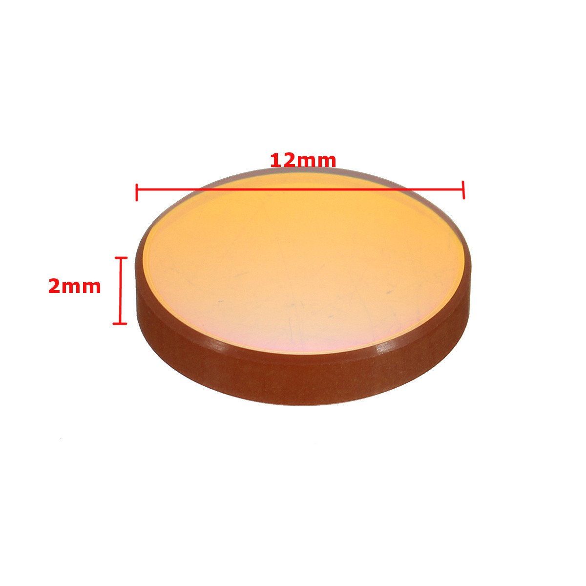 12mm Dia ZnSe Focus Lens for CO2 Laser Engraver/Cutter Cutting Machine FL 50.8mm/2" 3 12mm Dia ZnSe Focus Lens for CO2 Laser Engraver/Cutter Cutting Machine FL 50.8mm/2" - Image 3