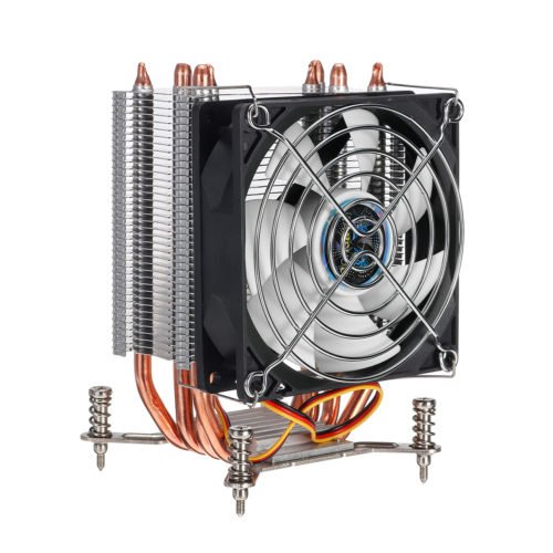 3 Pin 90cm 4 Heat Pipes Cooler Cooling Fan Heatsink for 115X 1366 Motherboard 5