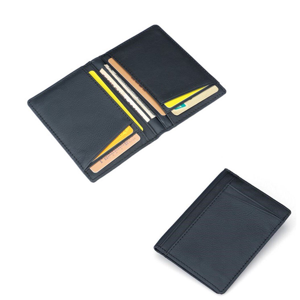 Men PU Leather Slim Thin Credit Card Holder Mini Money Wallet ID Case Wallet 2 Men PU Leather Slim Thin Credit Card Holder Mini Money Wallet ID Case Wallet - Image 2