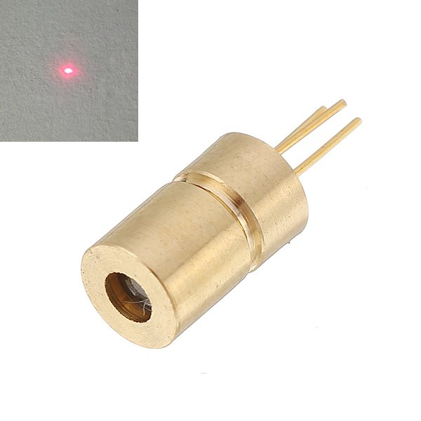 650nm 10mw 5V Red Dot Laser Diode Mini Laser Module Head for Equipment Industry 6x10.5mm 1