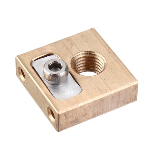UM3 M6*0.75 Thread Brass Copper Heating Block 4mm for 3D Printer 3