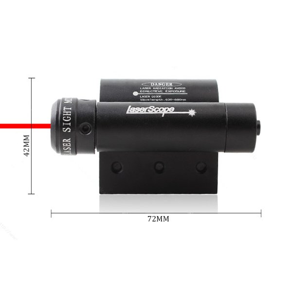 Red Laser Dot Sight Scope 20mm Picatinny Rail with 25mm Flashlight Ring Mount Clamp Holder 9 Red Laser Dot Sight Scope 20mm Picatinny Rail with 25mm Flashlight Ring Mount Clamp Holder - Image 9