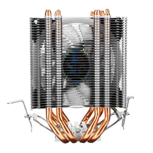 4Pin 4 Heatpipes Colorful Backlit CPU Cooling Fan Cooler Heatsink For Intel AMD 3