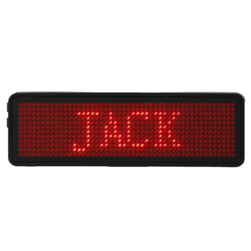 12 x 48 Pixels Programmable LED Digital Scrolling Message Name Tag ID Badge Holder Board 1