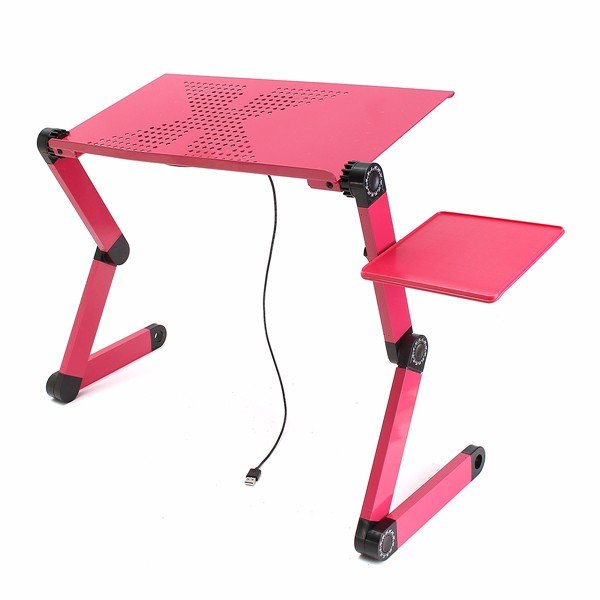 Portable Adjustable Foldable Laptop Notebook PC Desk Table Vented Stand Bed Tray 5 Portable Adjustable Foldable Laptop Notebook PC Desk Table Vented Stand Bed Tray - Image 5
