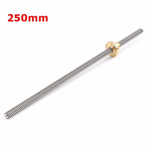 8mm T8x2 150/200/250/300/400/500mm Lead Screw with Brass Nut 9 8mm T8x2 150/200/250/300/400/500mm Lead Screw with Brass Nut - Image 9